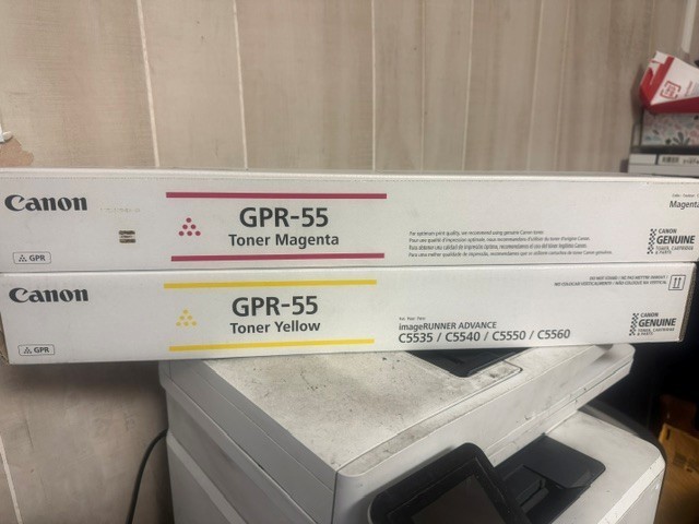 Genuine Canon GPR-55 Toner  Yellow & MAGENTA  - Factory Sealed Brand New