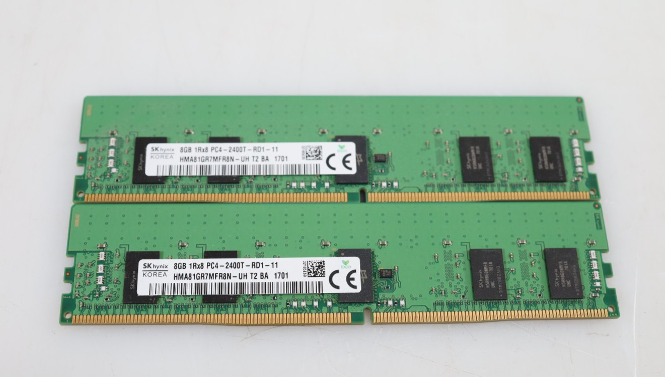 Lot 2x 8GB (16GB) SK Hynix HMA81GR7MFR8N-UH T2 BA PC4-2400T Server Memory