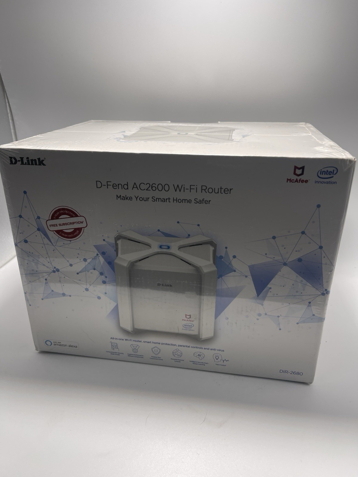 D-Link AC2600 Wi-Fi Router – Model D-Fend (New, Sealed)