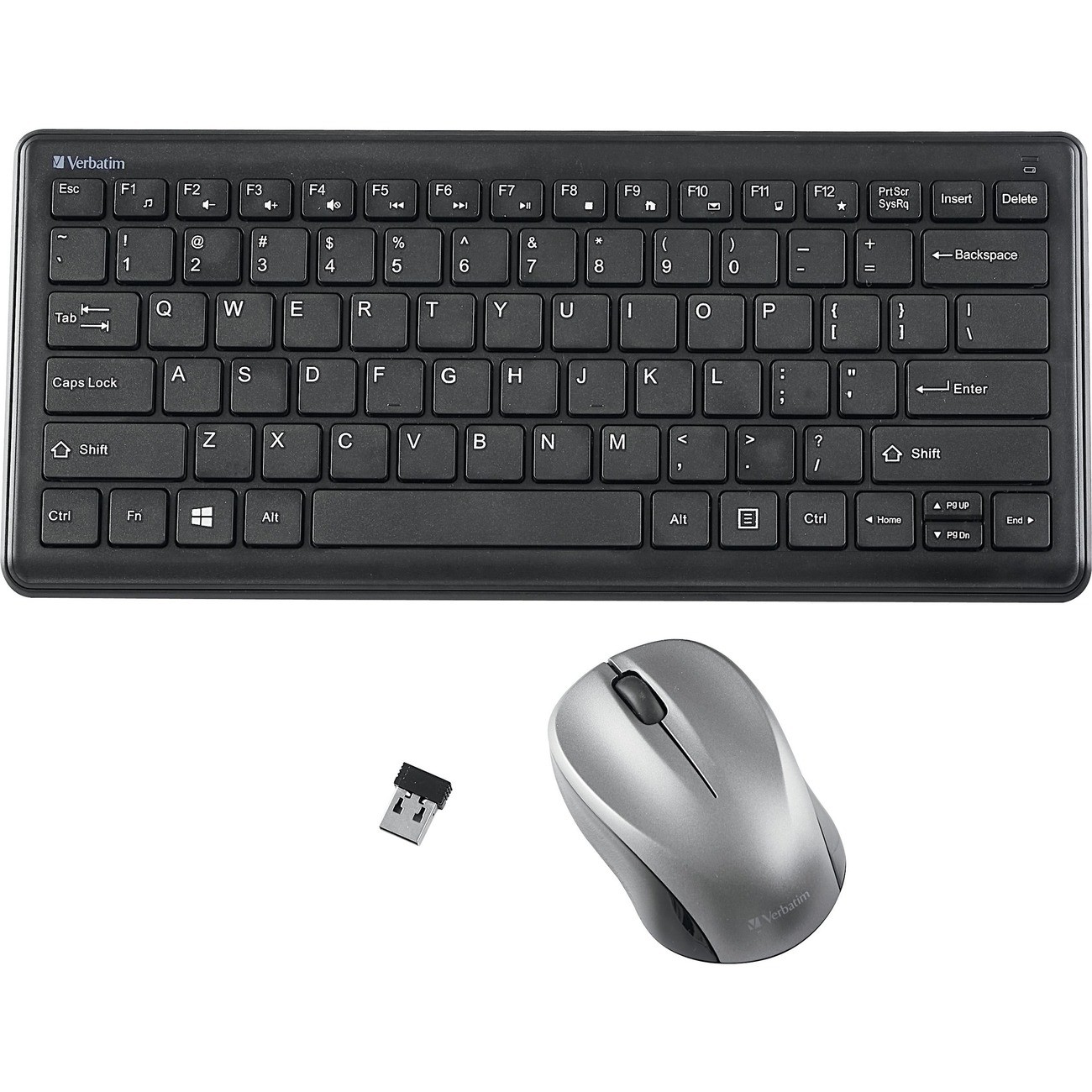 Verbatim Silent Wireless Compact Keyboard and Mouse (70739)