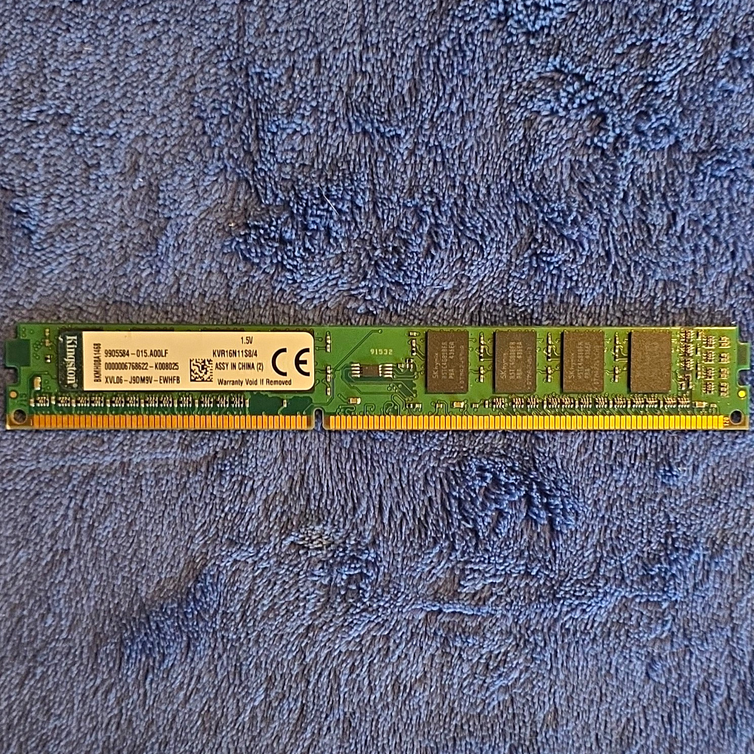 Kingston ValueRAM 4GB DDR3 SDRAM DIMM PC3-12800 240-Pin Non-ECC KVR16N11S8/4