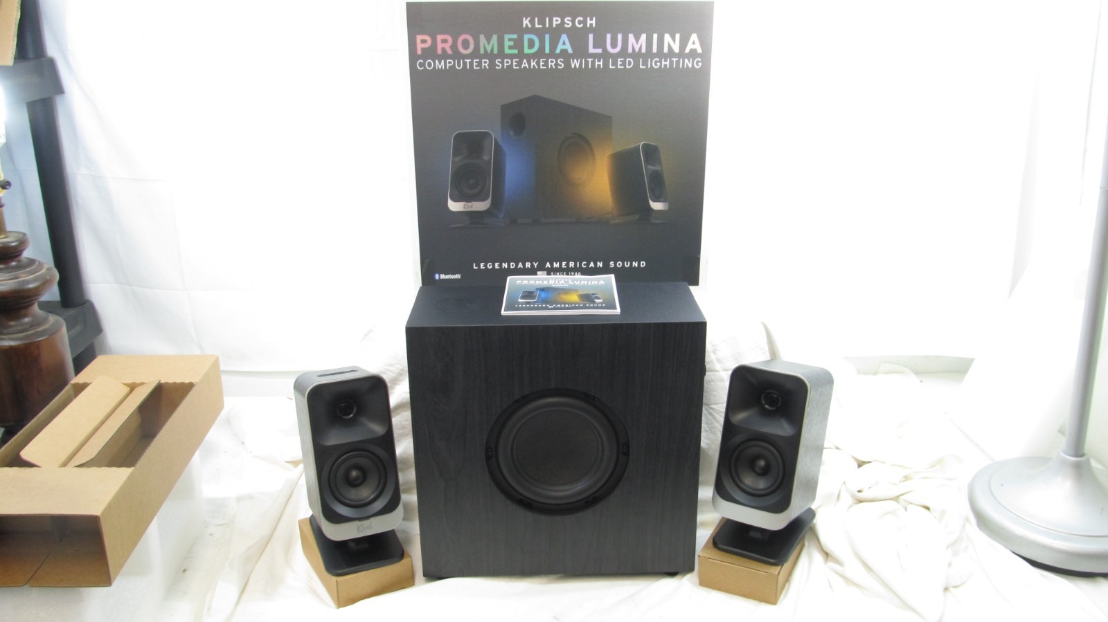 Klipsch ProMedia Lumina 2.1 Computer Gaming System with Subwoofer and RGB NEW