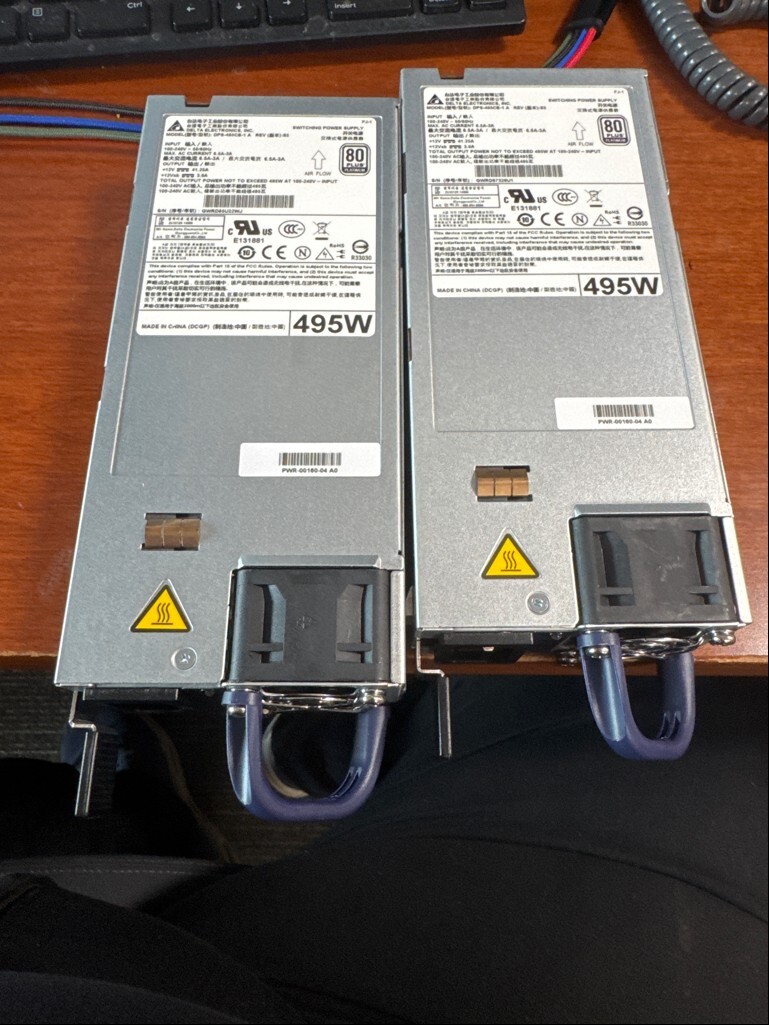 Arista DPS-495CB-1 495WATT Power Supply Rear-to-Front airflow ***NEW***