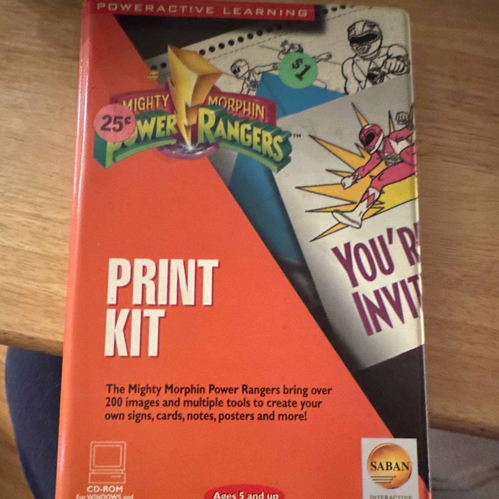 Saban Mighty Morphin Power Rangers Print Kit CD-ROM Windows/Mac