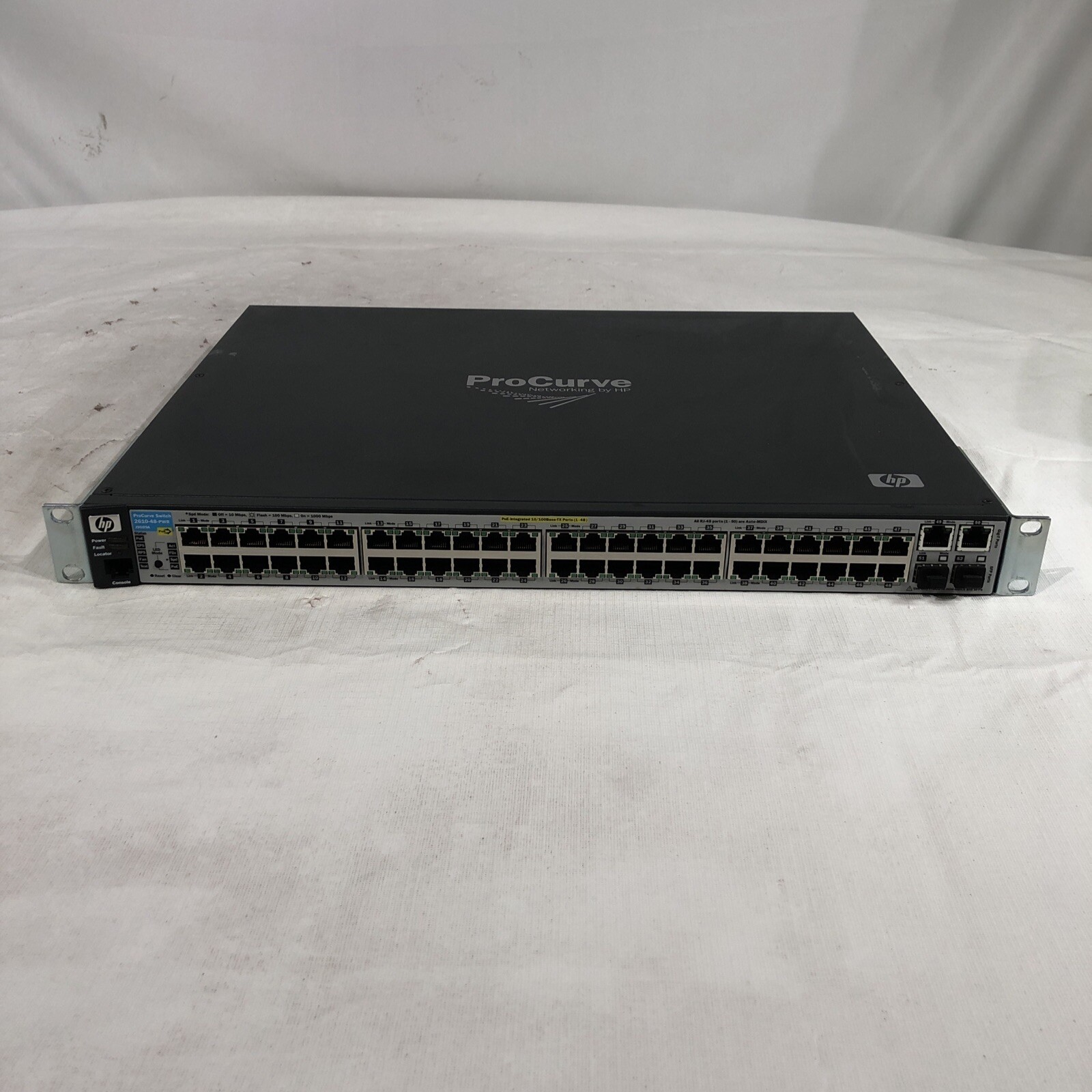 48 Port 10/100Mbps RJ45 HP ProCurve J9089A 2610-48 Switch w/ Ears