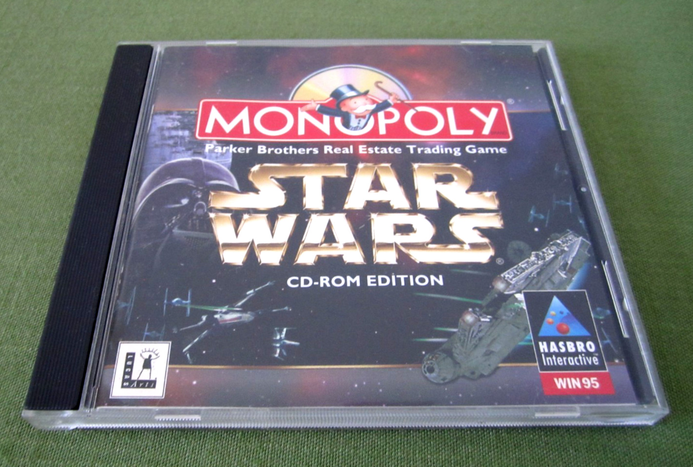 Star Wars Monopoly CD-ROM Edition PC Game Hasbro Interactive Windows 95 1997