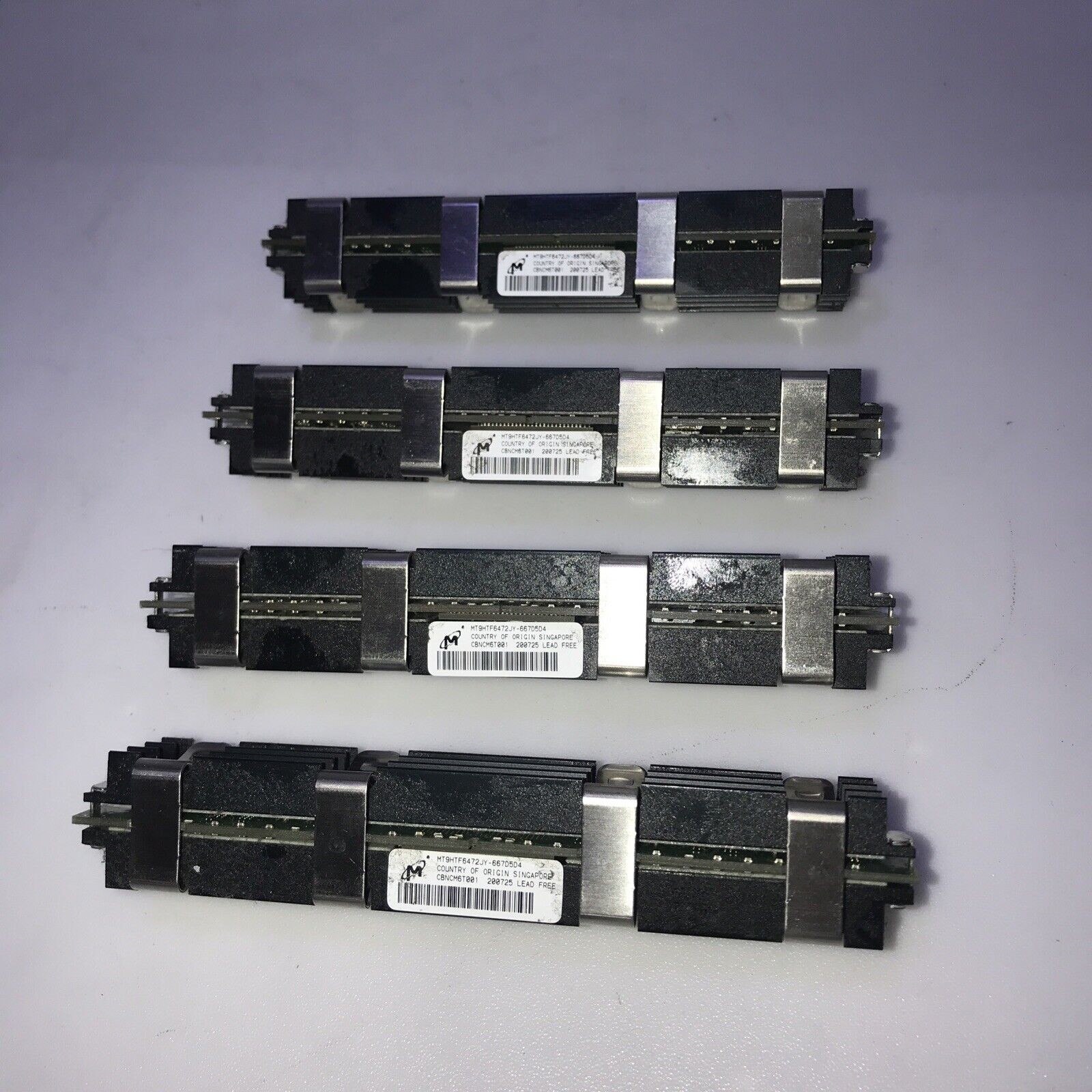 4x 512MB Micron DDR2-667 PC2-5300F MT9HTF6472JY-667B403 Mac Pro MA684G/A Apple
