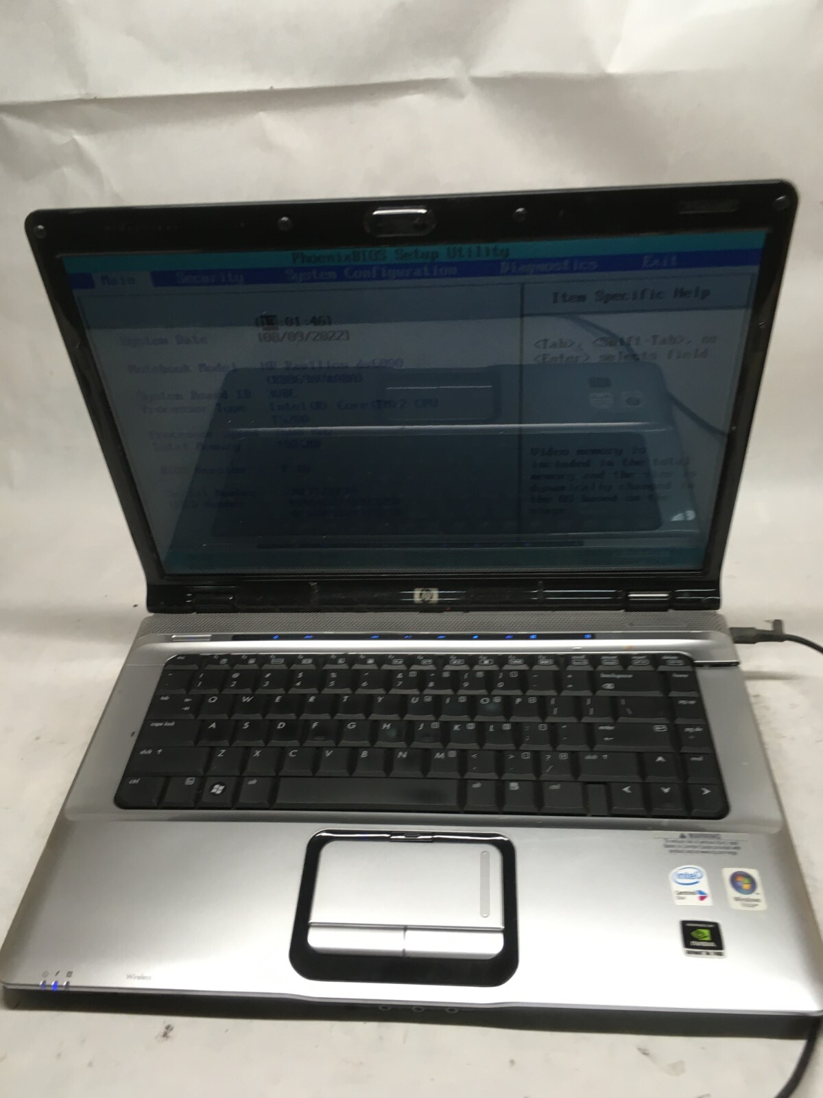 HP Pavilion dv2500 dv2610us 15" [AS IS] AMD Turion 64 X2 TL-58 @ 1.9 GHz - JZ