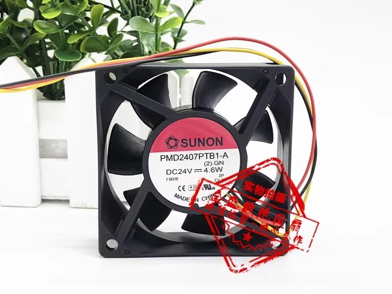 SUNON PMD2407PTB1-A 7025 DC24V 4.6W 7CM 3-Wire Inverter Cooling Fan