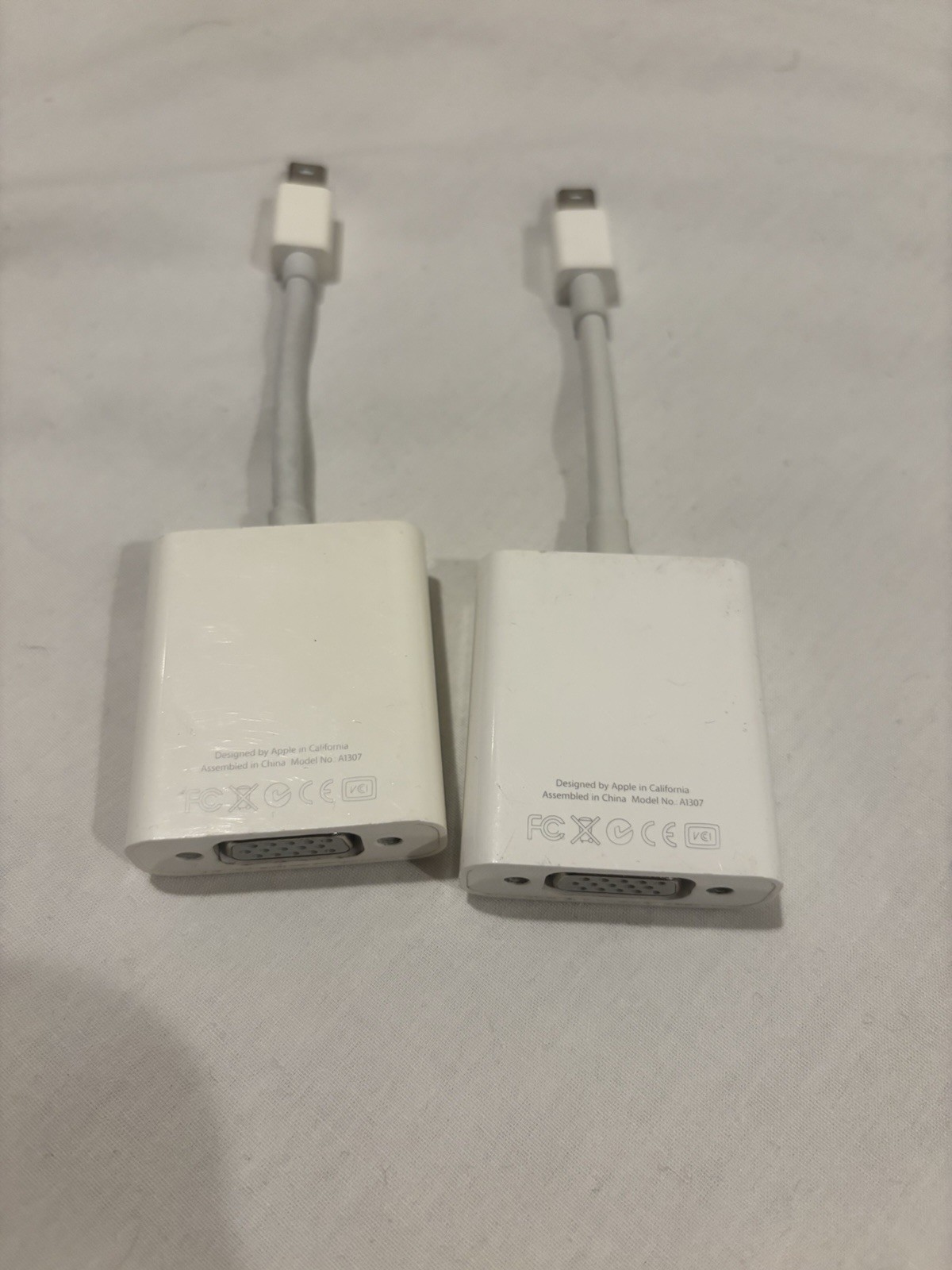 Apple Mini Display Port To DVI Adapter A1307 Lot Of 2 