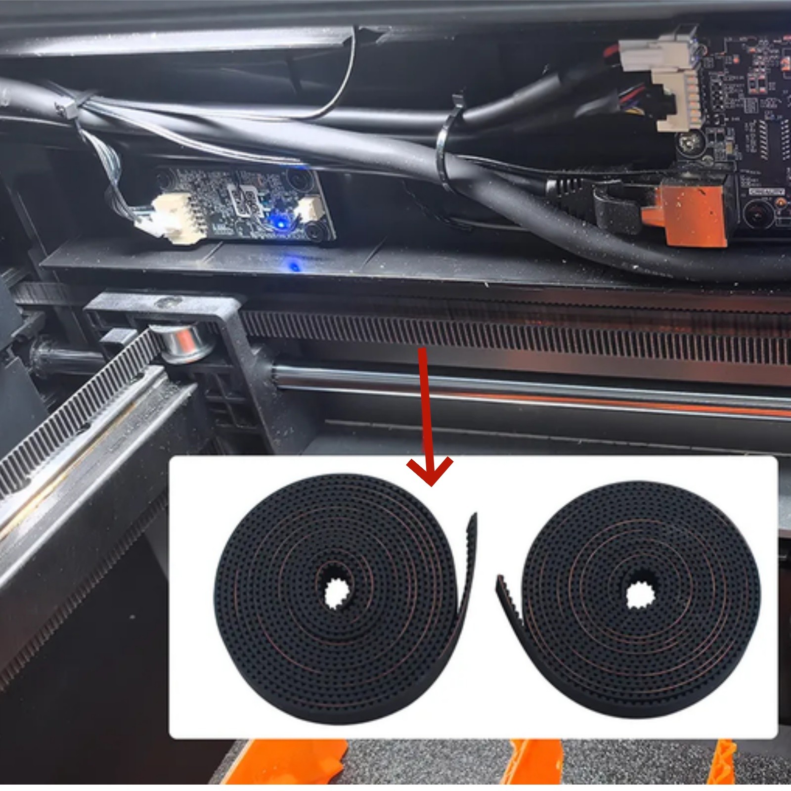 Anti-Slip Timing Belt For Creality K2 PLUS XY Axis 3D Printer Repair Parts