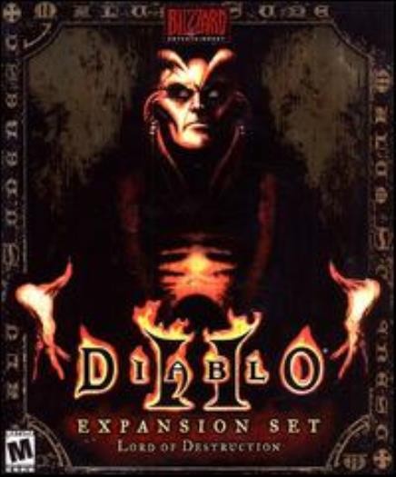 Diablo II 2 Lord of Destruction PC MAC CD dungeon action slash RPG game add-on