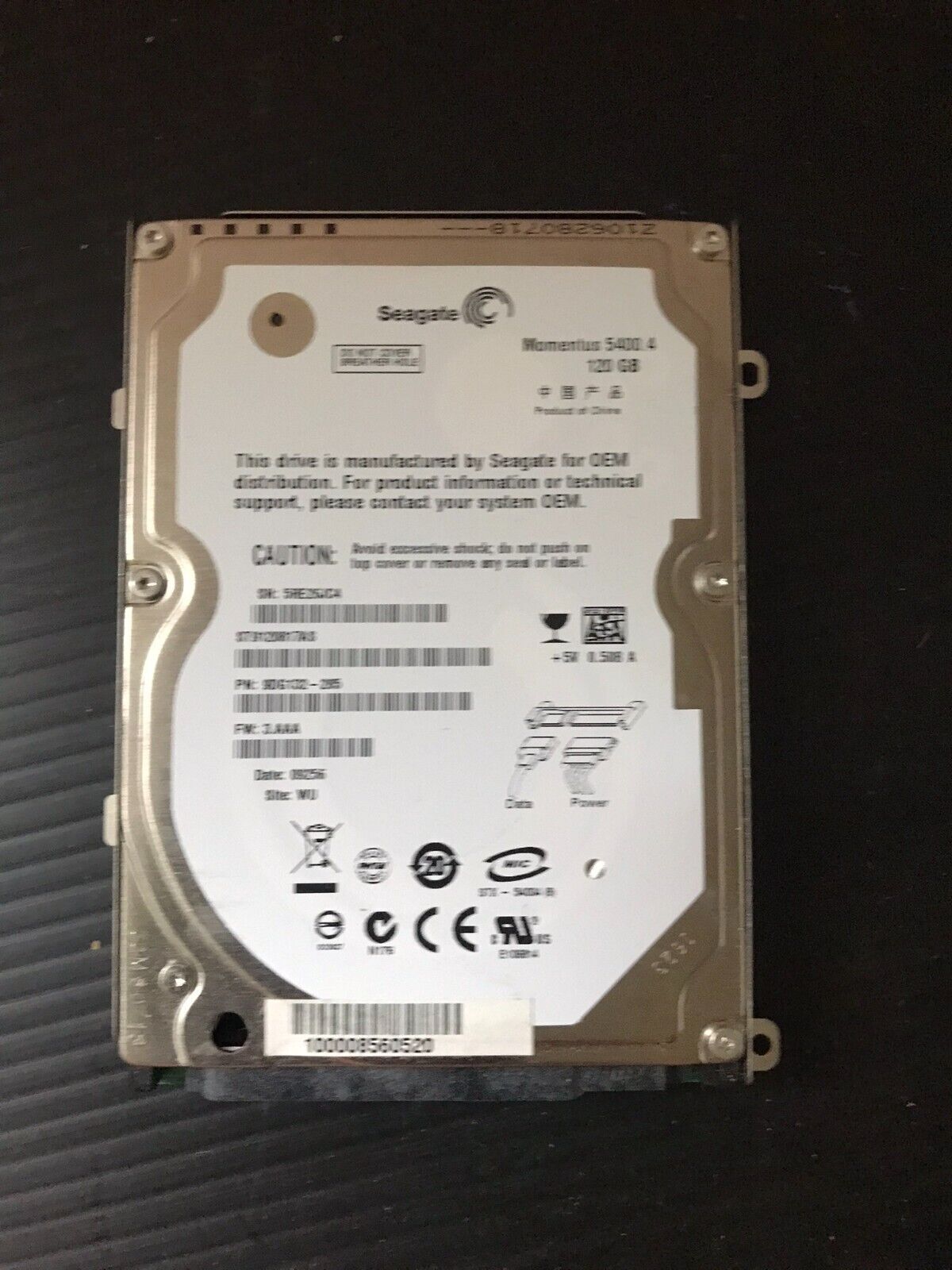Seagate Momentus 5400.4 120GB ST9120817AS Laptop Internal 5400RPM 2.5" HDD