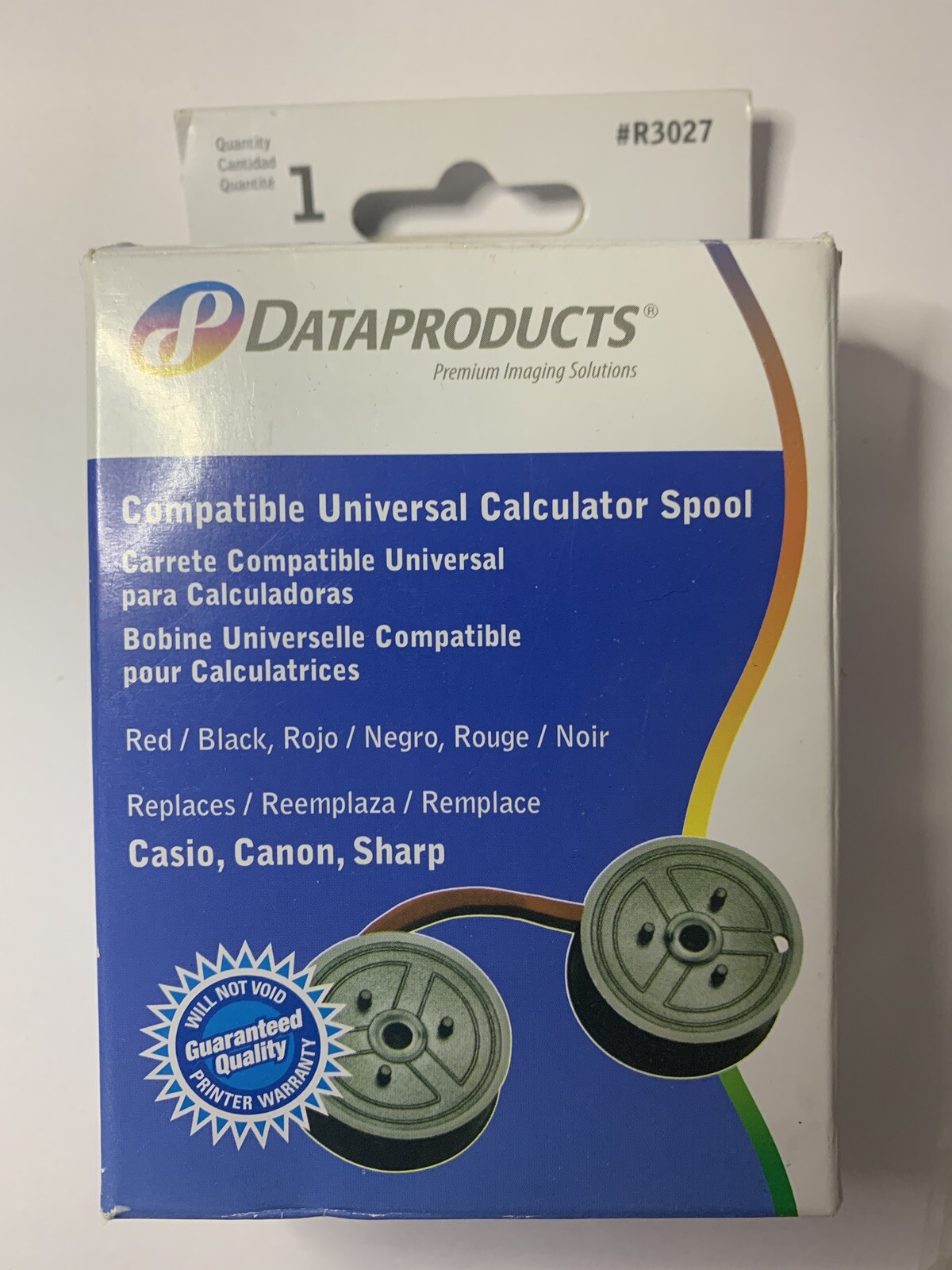 (NEW) Dataproducts R3027 Compatible Ribbons Black/Red 032929610343