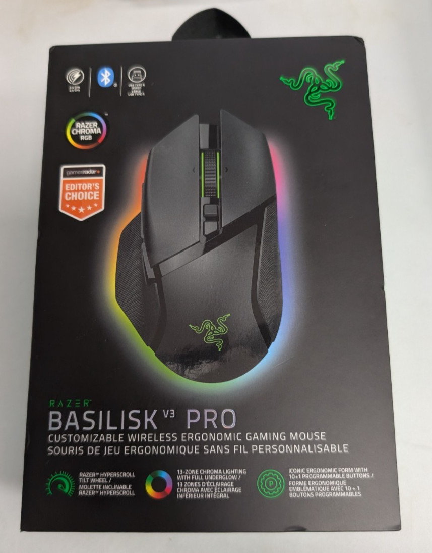 Razer Basilisk V3 Pro Wireless Gaming Mouse Ergonomic Brand New In Box