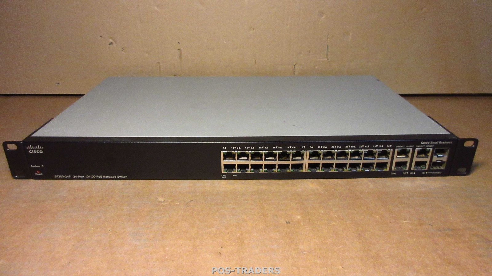 Cisco SF300-24P 24-Port 10/100 Managed PoE Switch + 2x SFP - SRW224G4P-K9 V02 