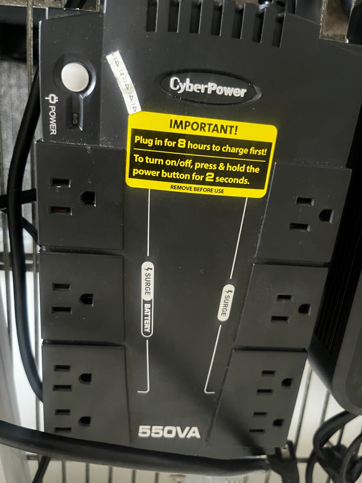 CyberPower CP550SLG 330W 8-Outlet Standby UPS System