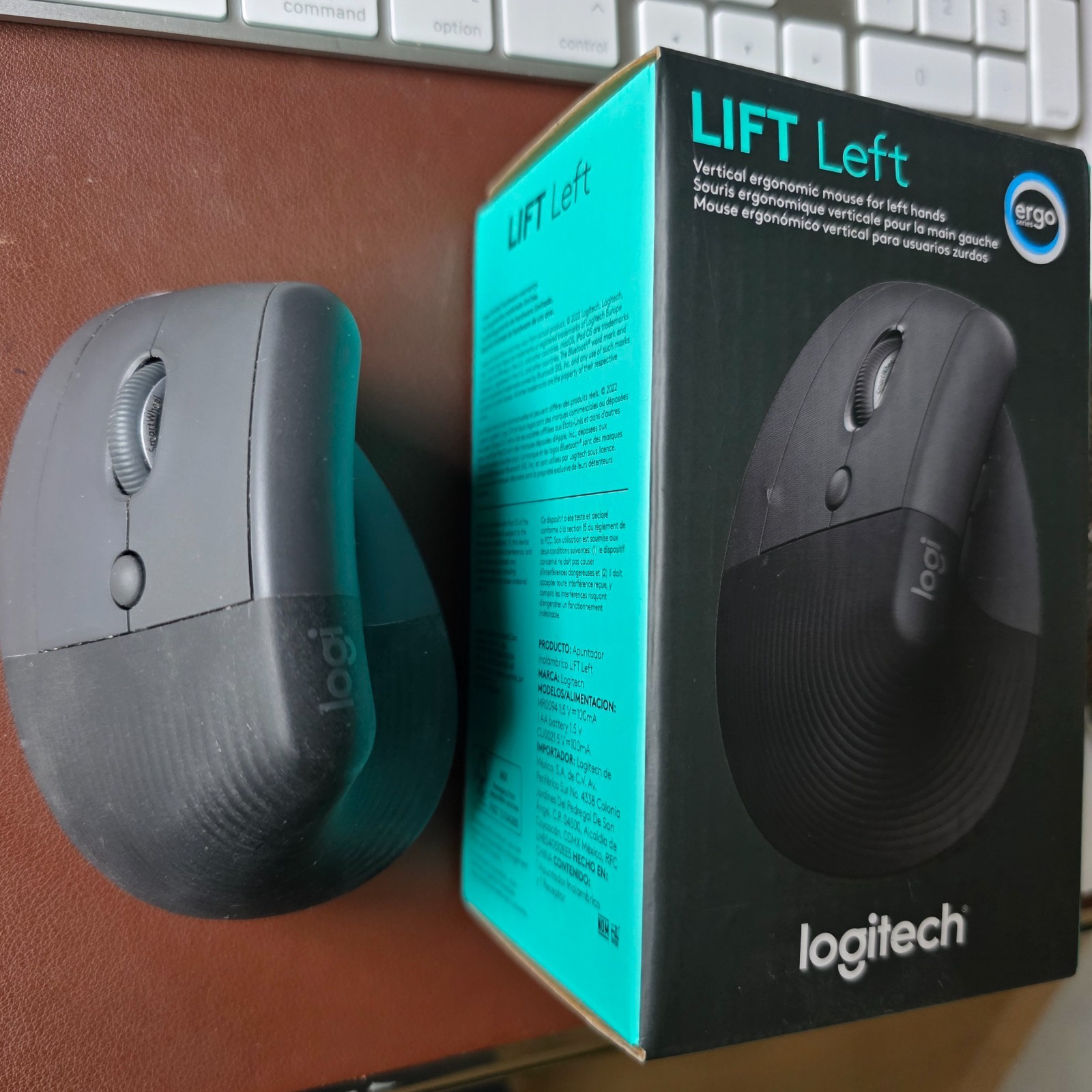 Logitech Lift  Vertical Ergonomic Mouse Wireless Bluetooth 910-006466 - LEFT