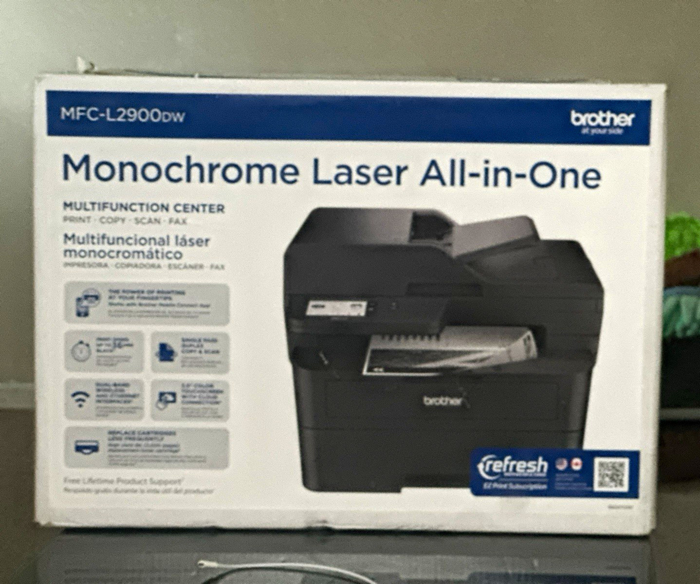 Brother MFC-L2900DW Mono Laser All-in-One Wireless Printer 36ppm Scan Copy Fax