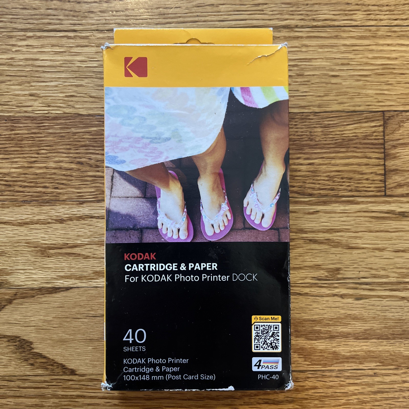 Kodak EasyShare PH-40 Color Cartridge & Photo Paper Kit 40 4X6 New
