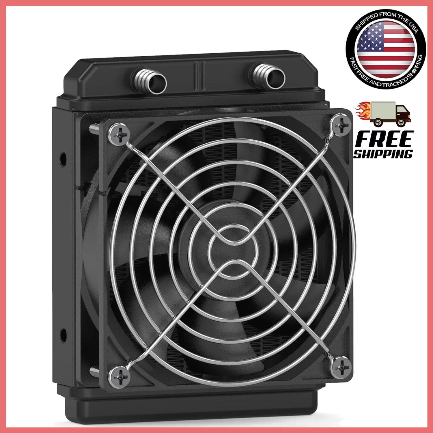 Compact 120mm Aluminum Water Cooling Radiator - Efficient Heat Exchanger System