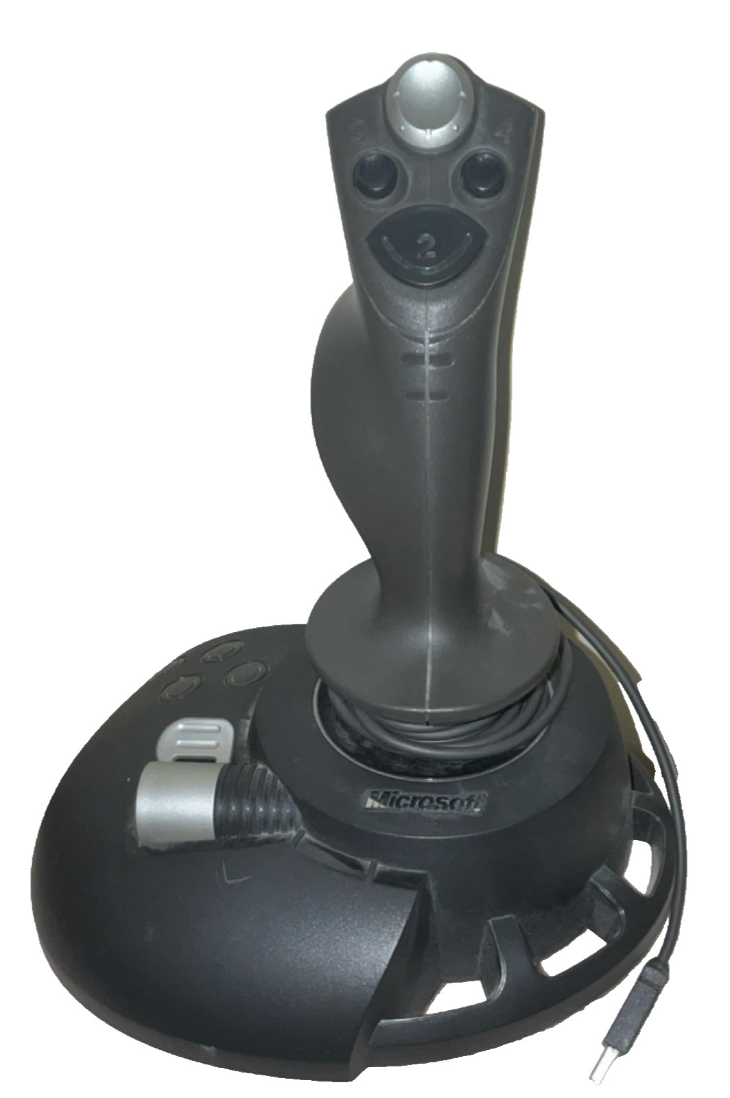 Microsoft SideWinder Precision 2 Flight Joystick Wired USB Tested Working LN