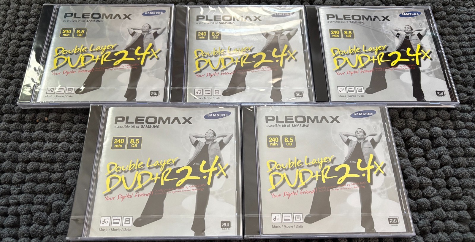 Samsung Pleomax Dual Layer DVD+R- 5 pack - NEW/SEALED