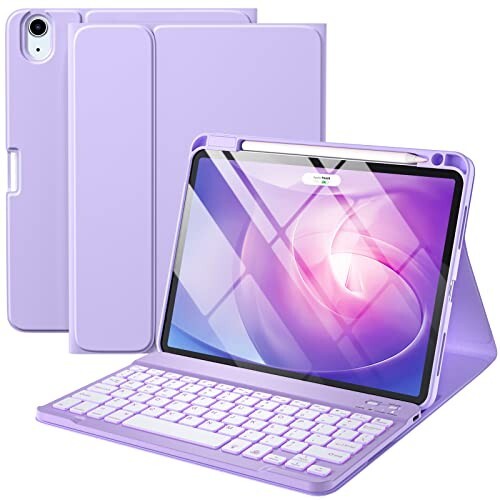 Harvopu Keyboard Case Compatible With IPad Air 11-Inch M2/ 10.9 Inch Air 5th 4th