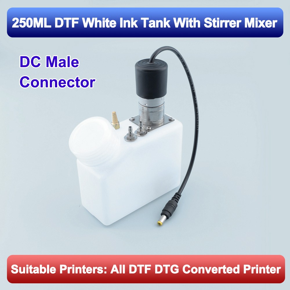 250ML DTF DTG White Ink Tank Stirrer Mixer for Epson L18050 L1800 ET8550 L805