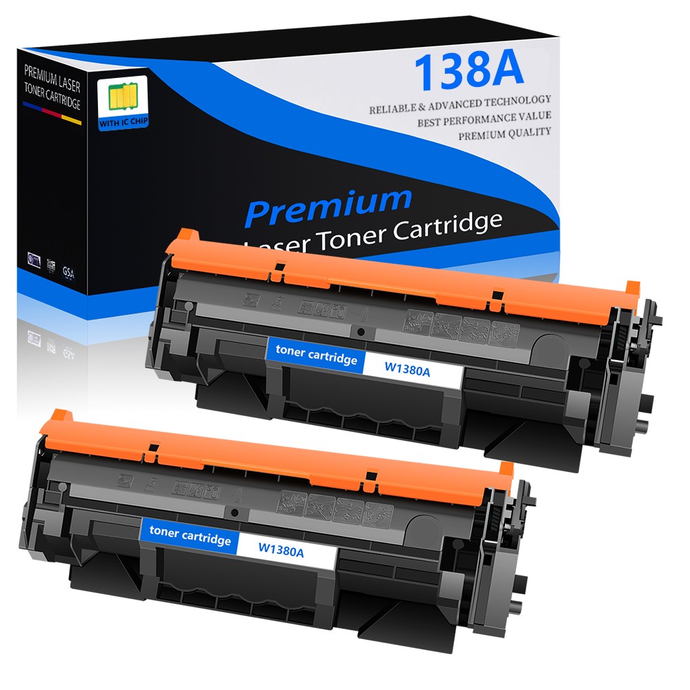 2PK 138A W1380A Compatible Black Toner Cartridge for HP Laser Jet Pro 3001dw