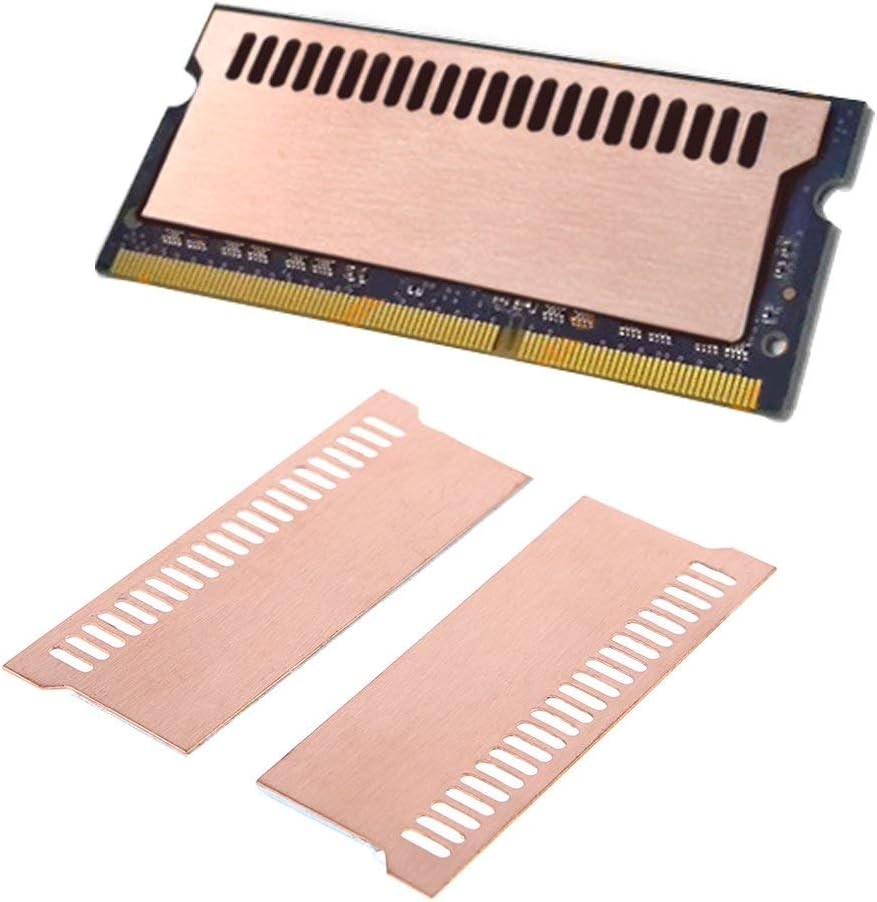 Easycargo Laptop Memory Heatsink Kit, Copper Heat Sink + Pre-Applied Thermal Con