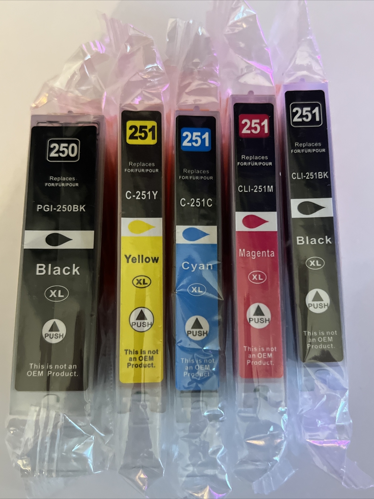 Arthur Imaging Ink Cartridge Replacement for Canon PGI-250XL CLI-251XL 5 pack