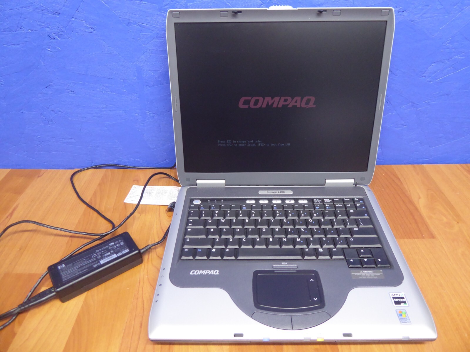 COMPAQ PRESARIO 2100 15" AMD ATHLON XP 2200+ 512MB 40GB IDE  w/ P/A - NOT LOADED