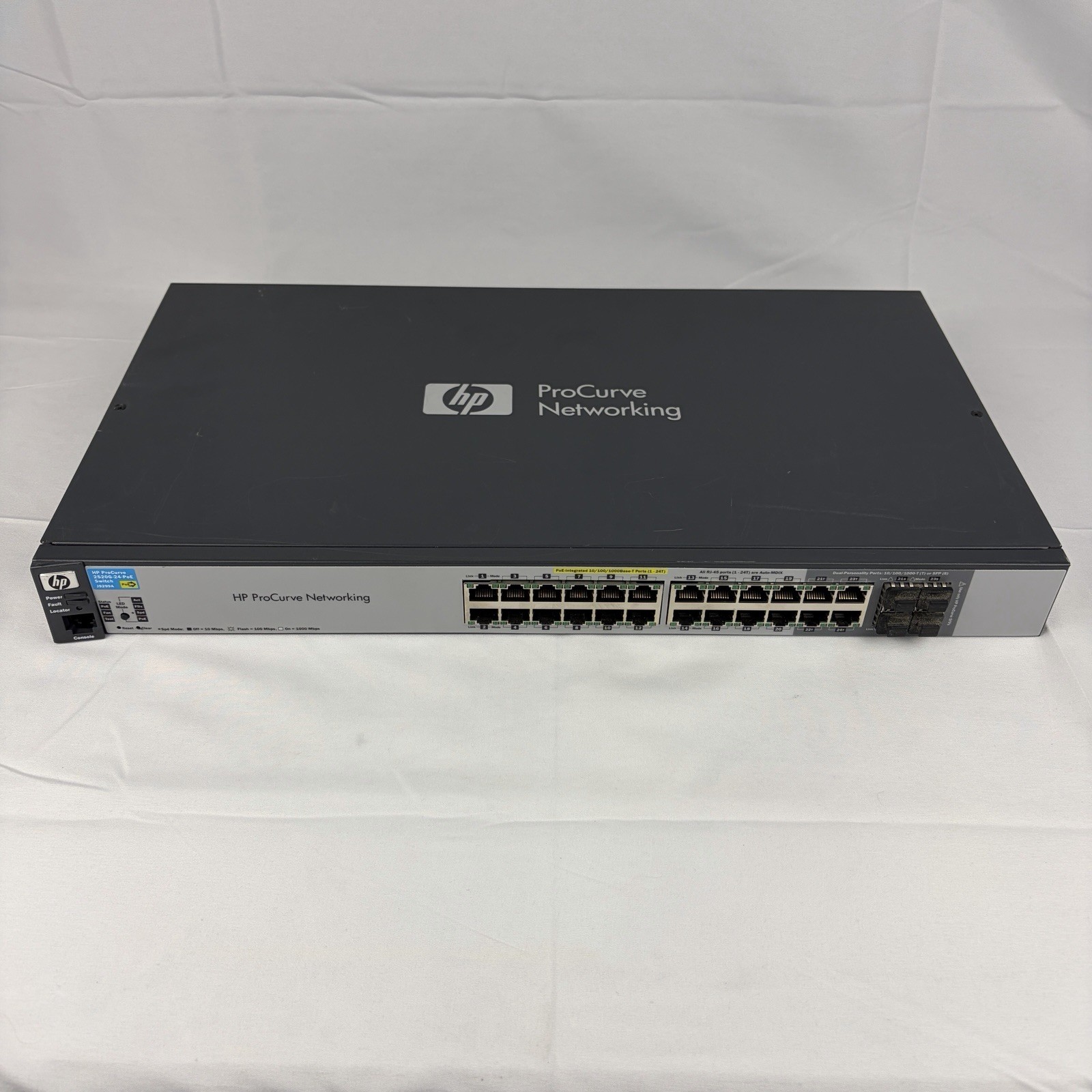 HP ProCurve 2520 24-Port PoE Gigabit Ethernet Network Switch J9299A 2520G-24-PoE