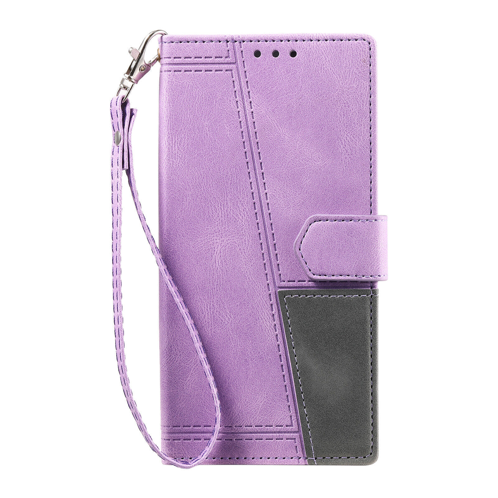 Luxury Flip Splice PU Leather Wallet Cover Case For 16 15 14 13 12 11 Pro Max