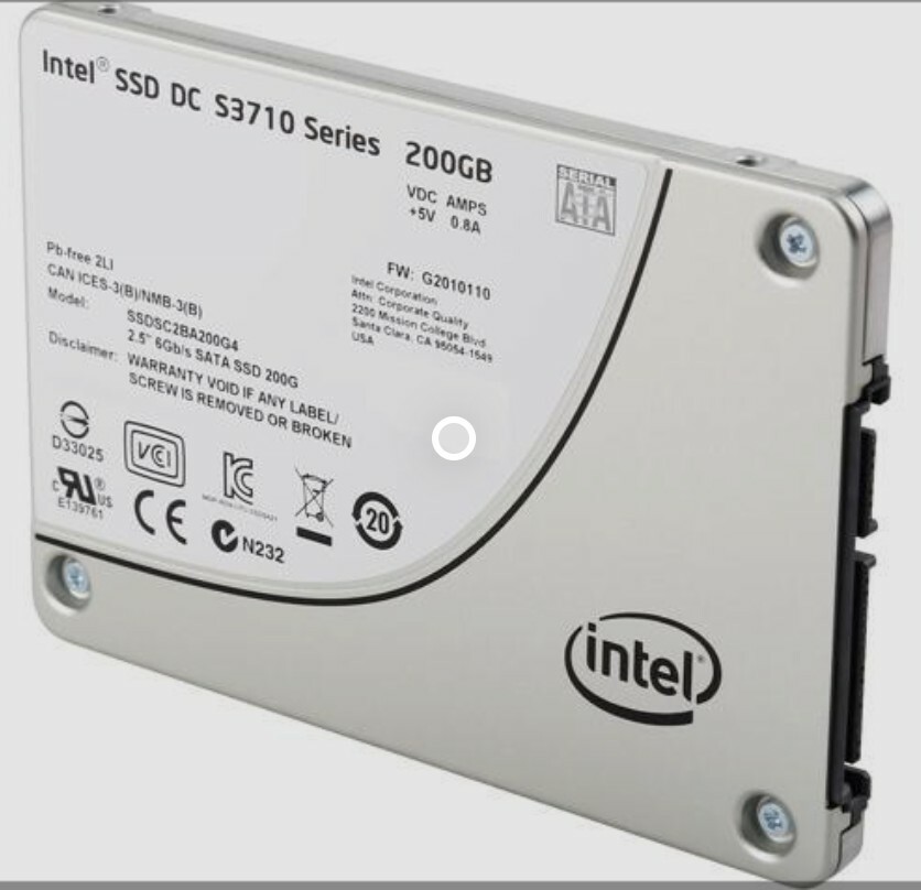 SSD Intel SSDSC2BA200G401 200GB SATA, Internal, 2.5 inch 