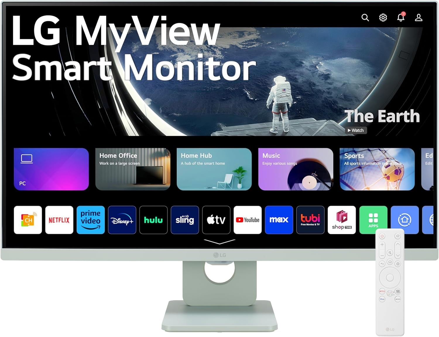 LG 27SR50F-G MyView Smart Monitor 27-Inch FHD (1920x1080) IPS Display, Green