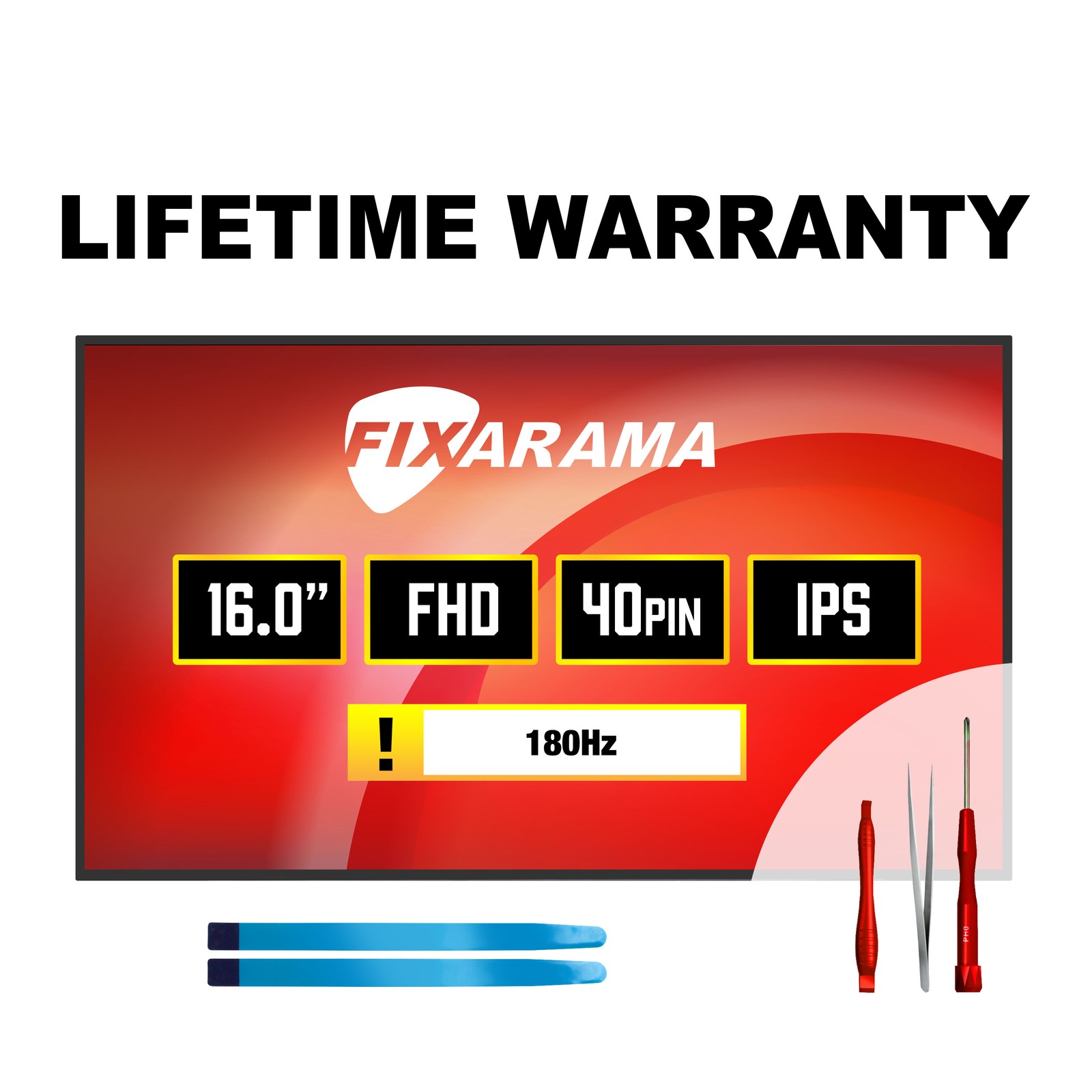 AUO B160UAN08.3 180Hz FHD+ IPS Matte LCD Screen + Tools GRADE A+ FIXARAMA