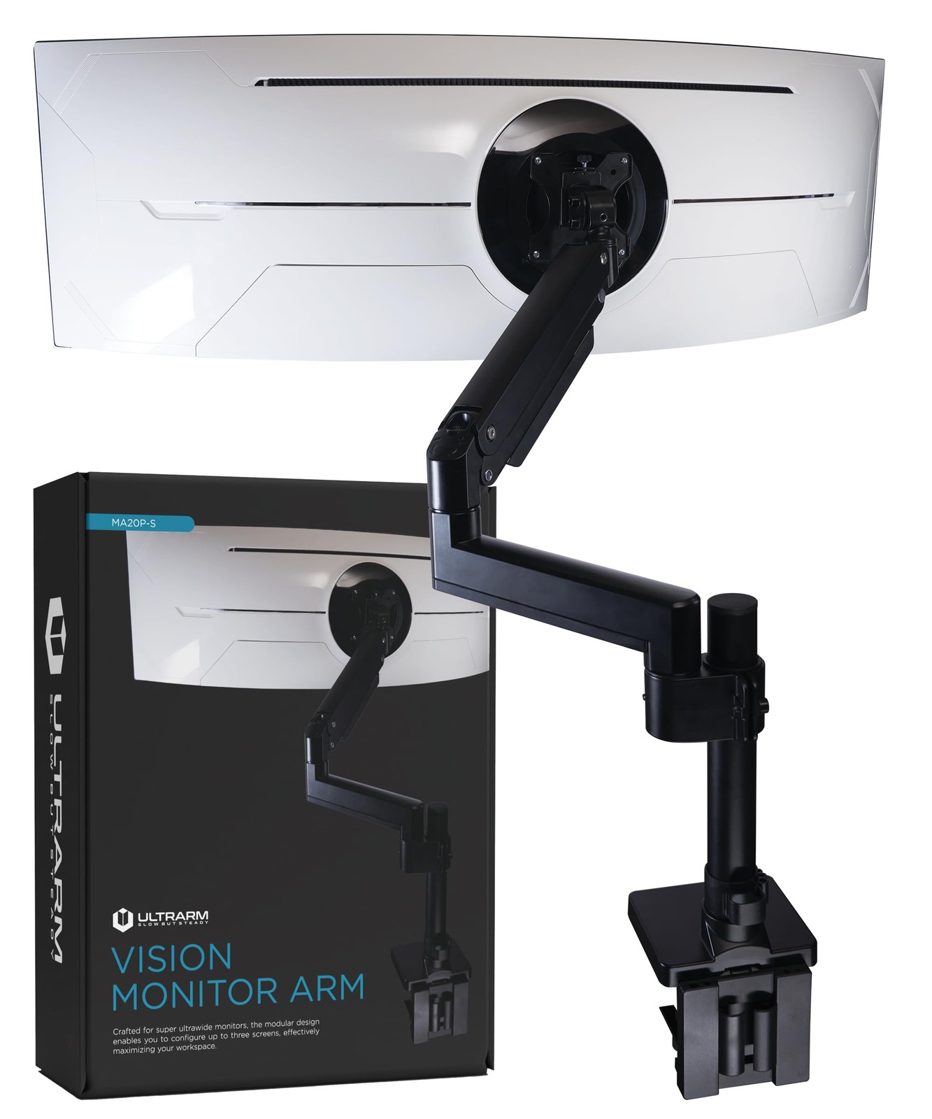 ULTRARM Heavy Duty Monitor Arm for Ultrawide Monitors