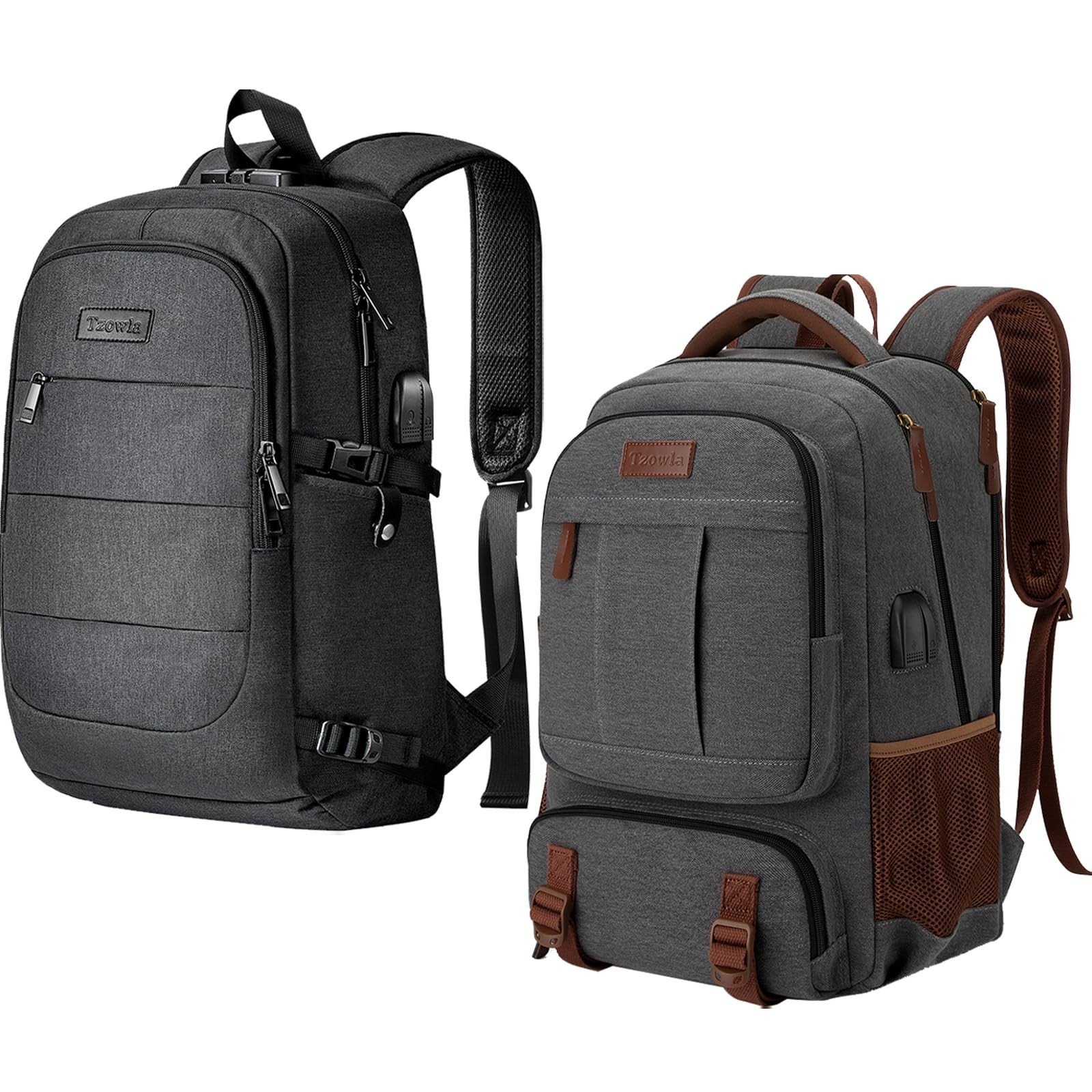 Tzowla Laptop Backpack Canvas Backpack for men