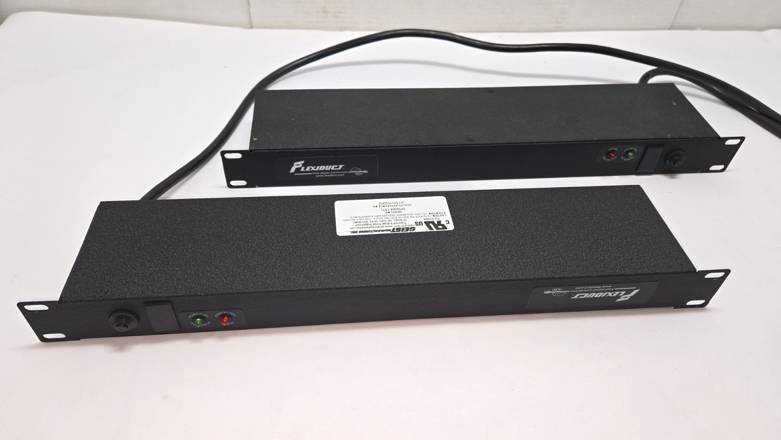 2 Geist SPN064-15TL Flexiduct Surge Protector Power Strip 6 Outlet X2 Tested