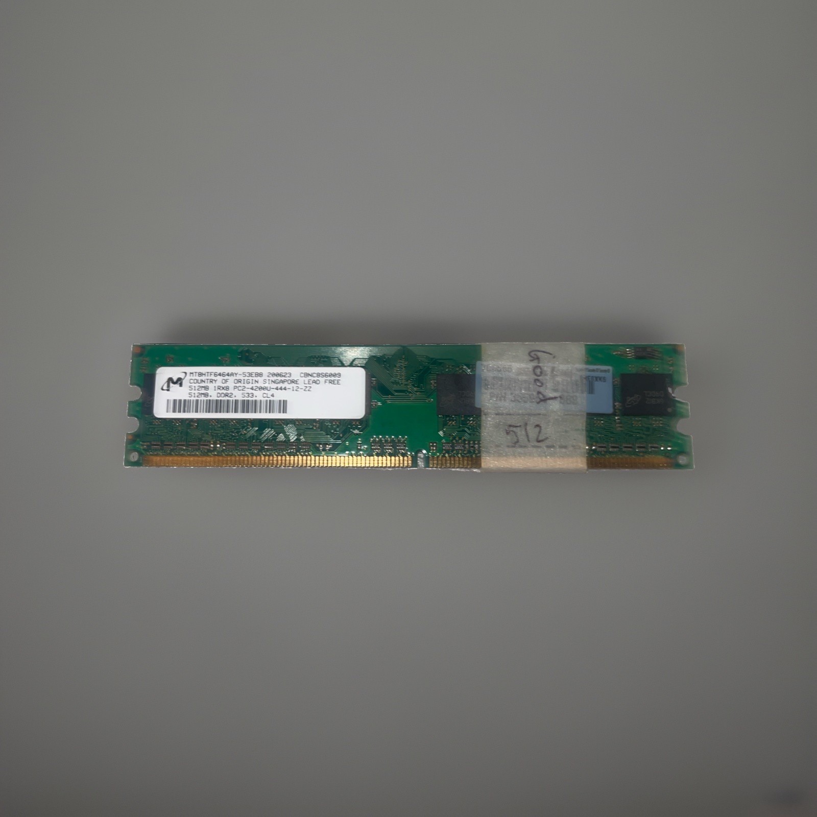 Micron MT8HTF6464AY-53EB8 512MB DDR2 PC2-4200U 533MHz DIMM 240pin Memory (ehp21)