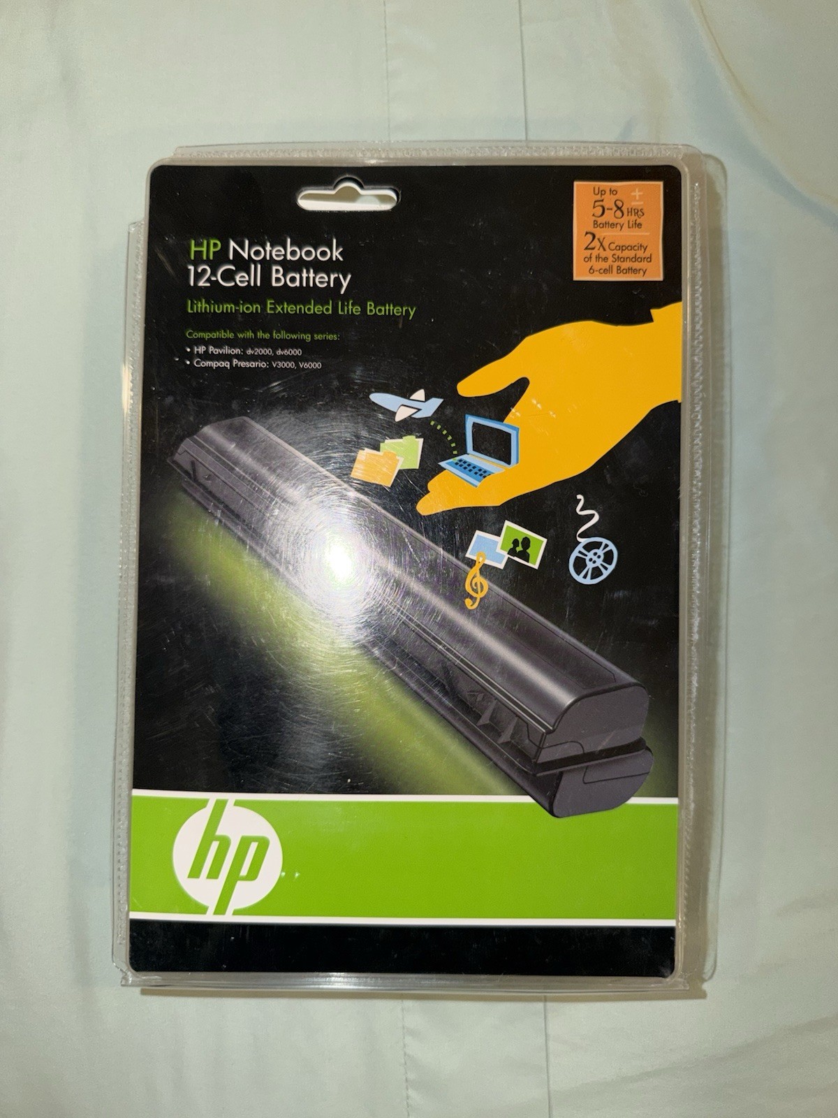 HP Pavilion Notebook 12-Cell Lithium-Ion Extended Life Battery EV089AA-NEW