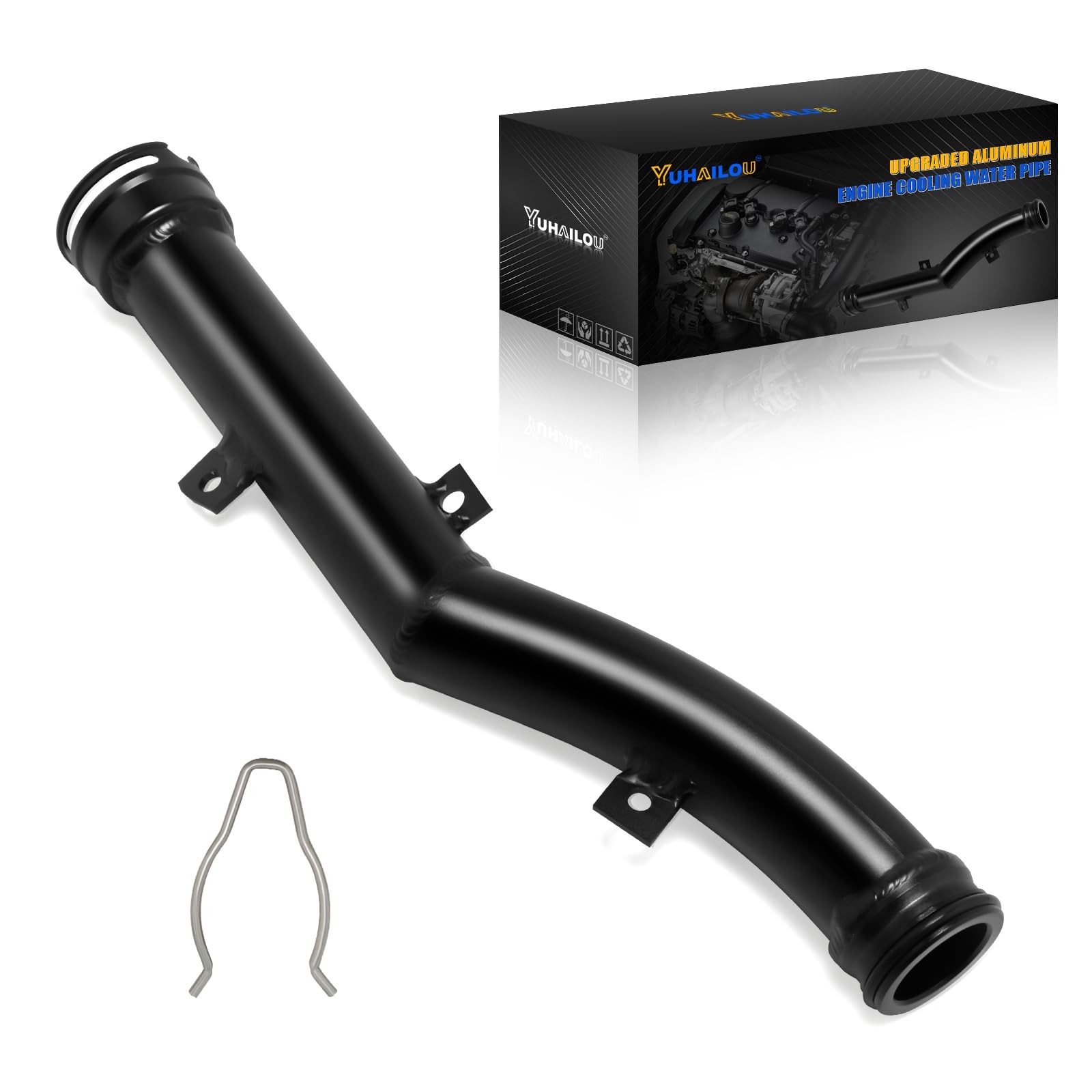 YUHAILOU Upgraded Aluminum Engine Cooling Water Pipe compatible with Mini... 
