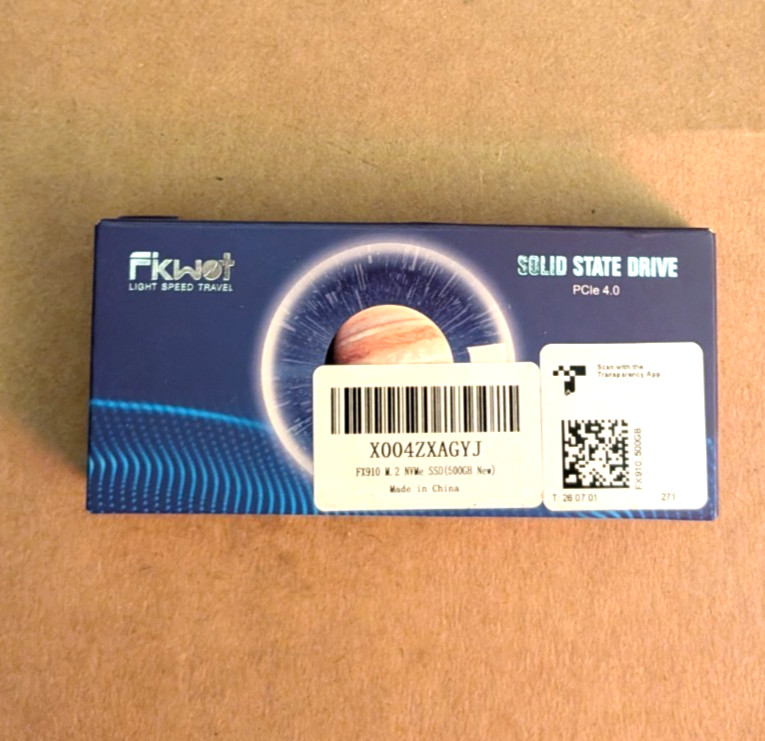 Fikwot FX910 500GB Internal SSD Solid State Drive M.2 4.0 NVMe SSD With Heatsink