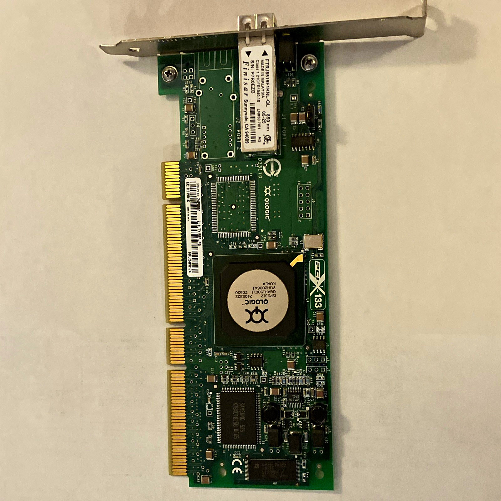QLogic ISP2312 PCI-X Dual Port 2Gbps Fibre Channel HBA IBM FRU 24P8174