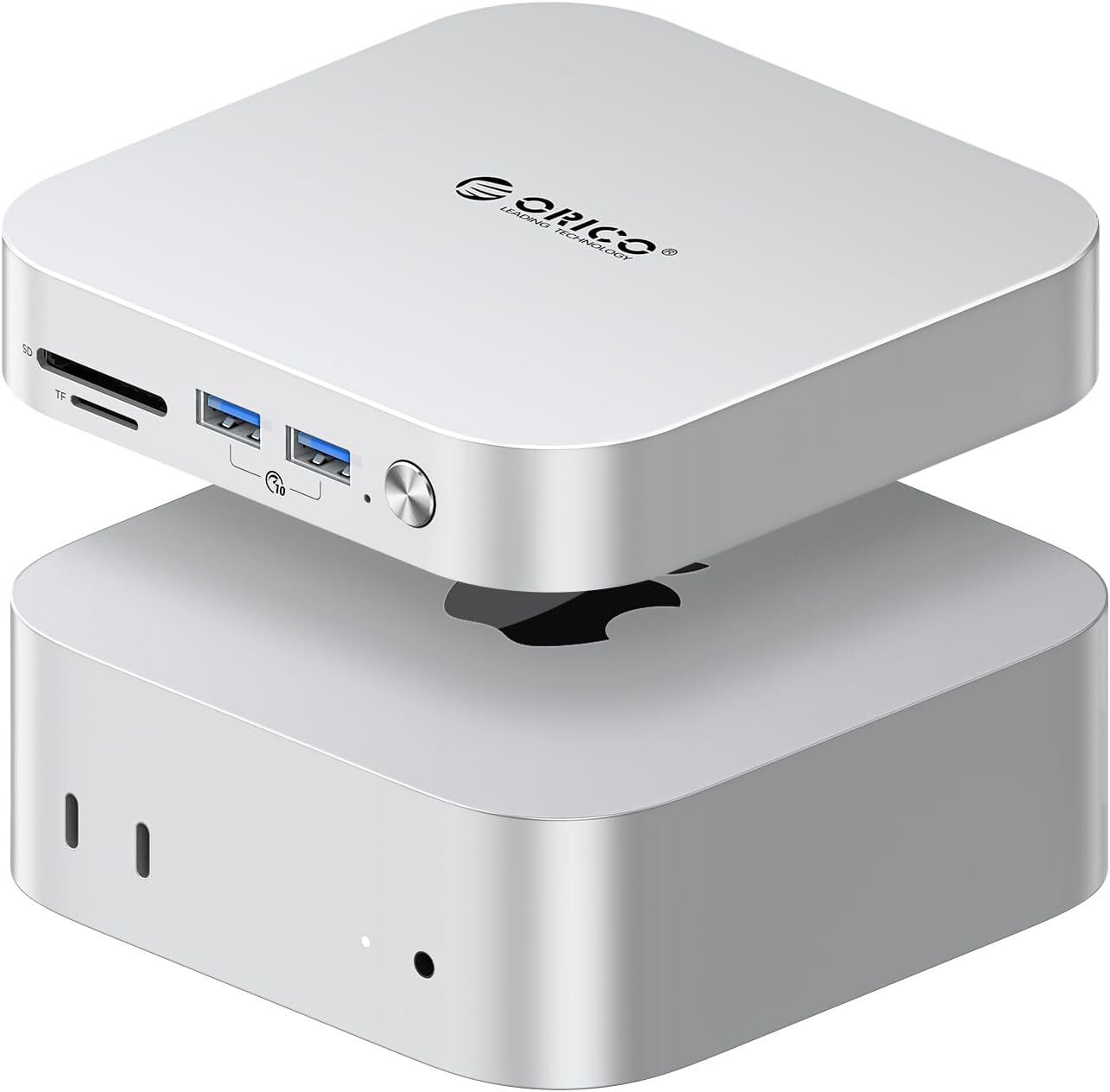 ORICO MiniLink 40Gbps USB Hub Compatibility Mac Mini M4 7-in-1 Aluminum Dock