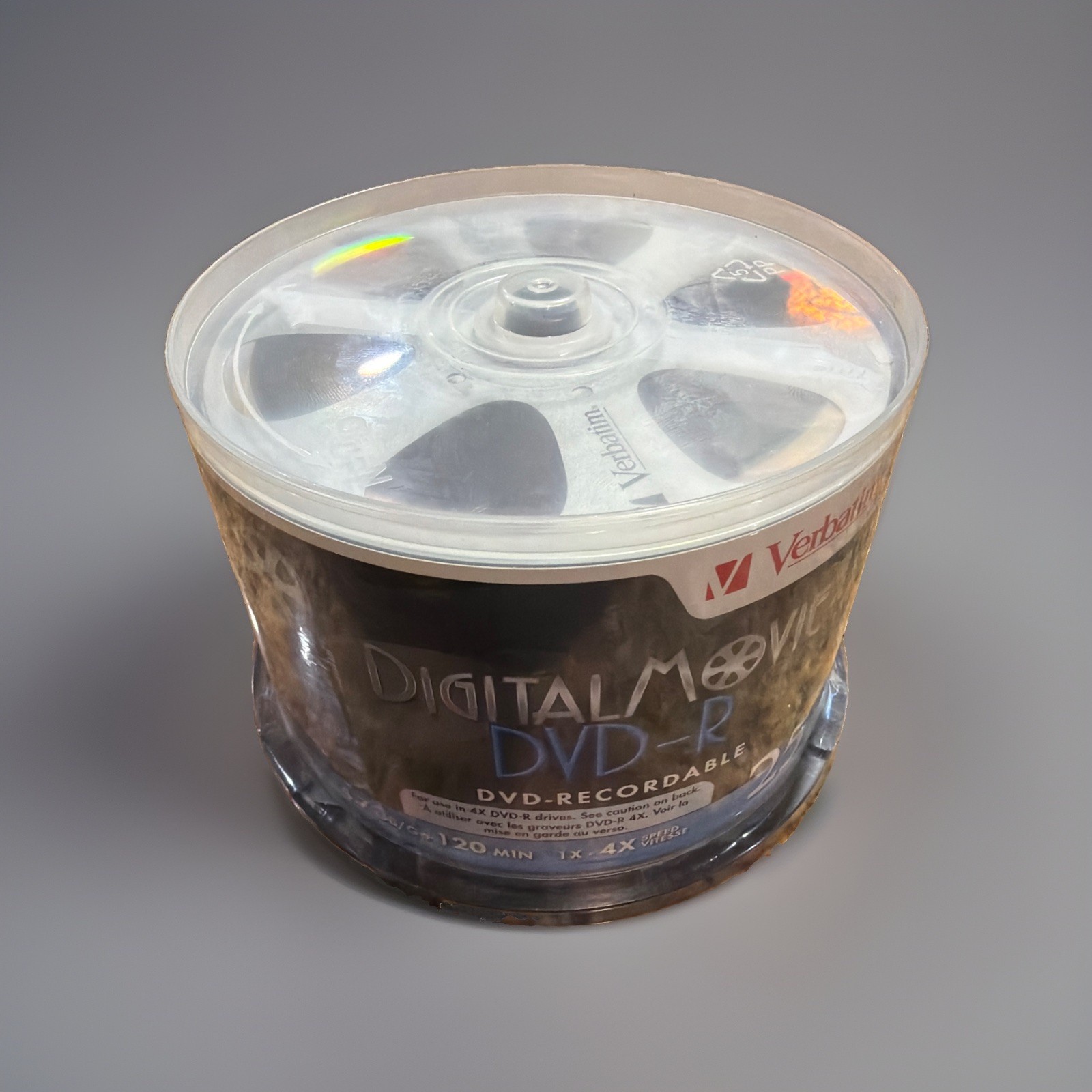 Verbatim Digital Movie DVD-R 25-Pack 4.7 GB/120 Min/4x NEW Factory Sealed Packag