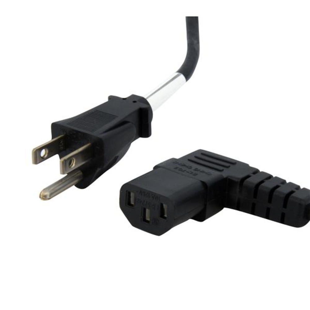 Startech PXT101L 6 ft Standard Computer Power Cord -5-15P to Right Angle