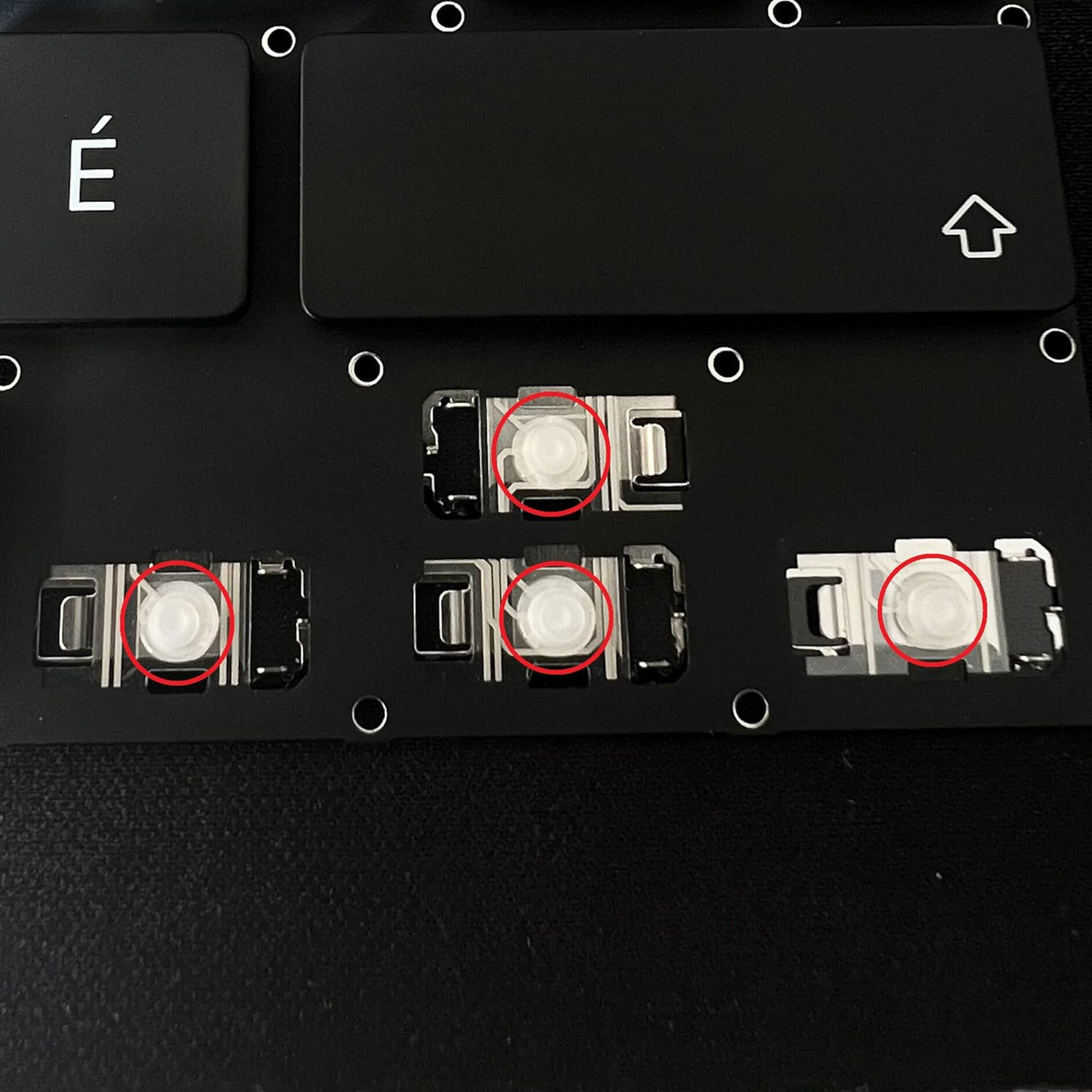Replacement Keyboard Arrow Key Silicone Rebound Cup Mechanism 2Pcs for Macbook